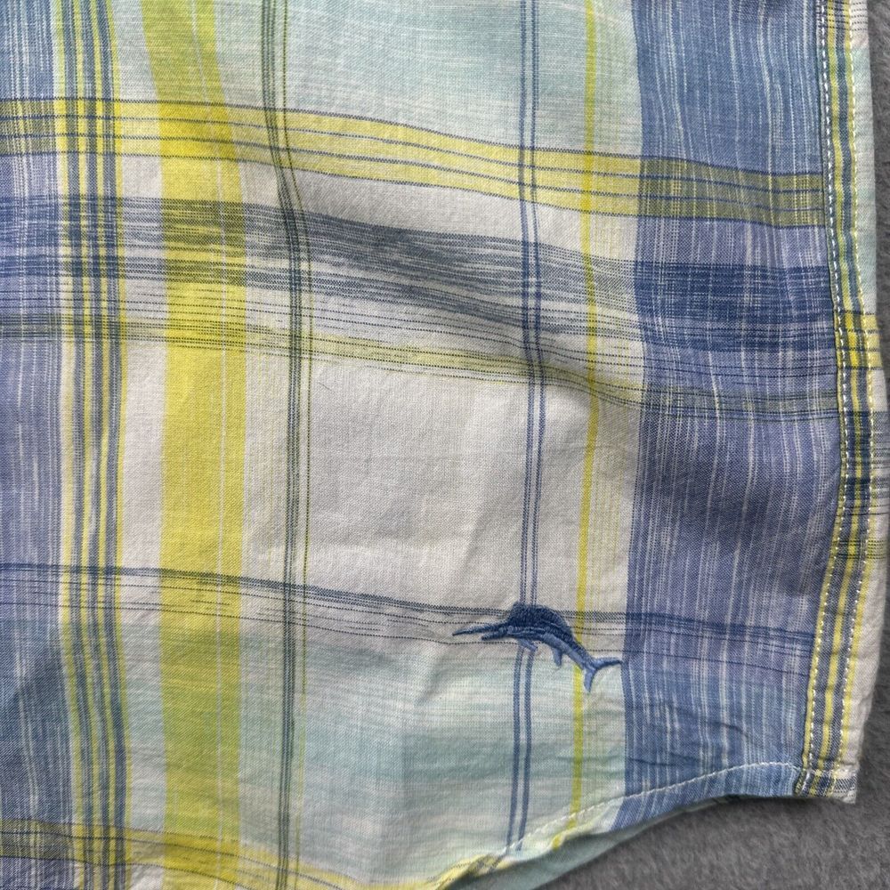 Lot Of 3 Tommy Bahama Shirts Mens M Cotton S/S Tropical Button Up Island‎ Plaid - Picture 7 of 12
